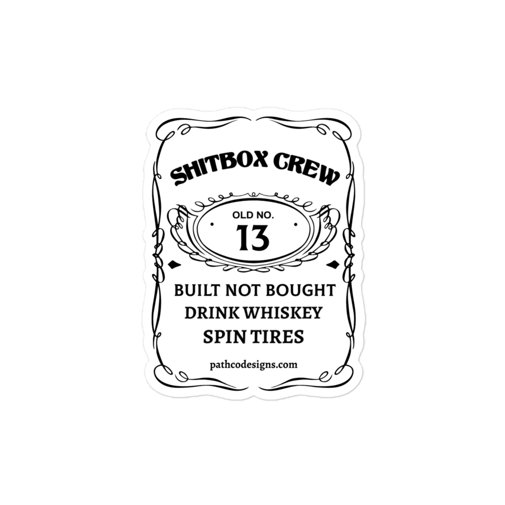 Shitbox Crew Whiskey - Sticker