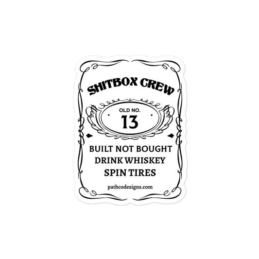 Shitbox Crew Whiskey - Sticker