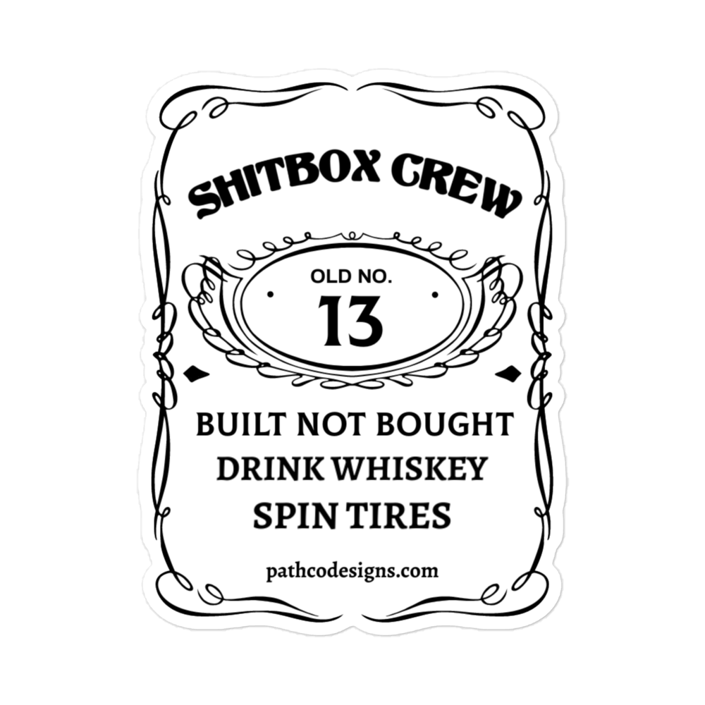 Shitbox Crew Whiskey - Sticker