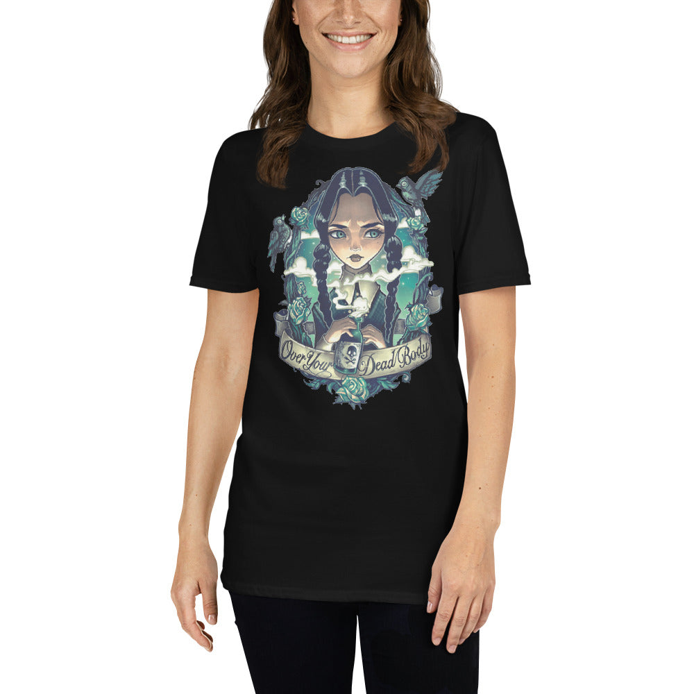 Womens - Wednesday - Over Your Dead Body - T-Shirt - Front only