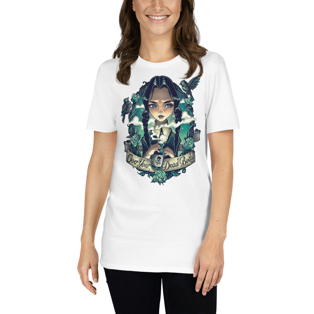 Womens - Wednesday - Over Your Dead Body - T-Shirt - Front only